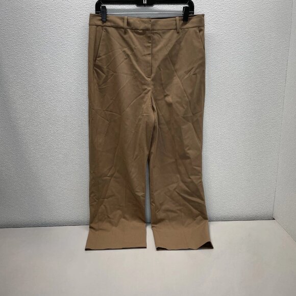 Theory Women’s Sevona Wool Blend Dress Pants – Brown – Size 10 - Picture 1 of 6